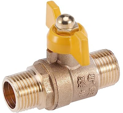 CIMAXIC Thickened Natural Gas Ball Valve for Water Heater Shut off Garden Hose Connector Double Wire Handle Easy to Open and Close