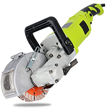 Rozadora de pared, Máquina de corte de ranura de mano multiusos Máquina de ranura de pared de cemento Máquina de corte de concreto 4kW 7500R / min 0-40mm,Potencia de corte más potente