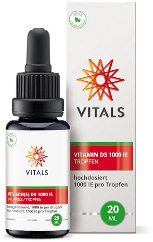 Vitals Vitamin D3 – 1000 IE (25 µg) pro Tropfen, hochdosiert