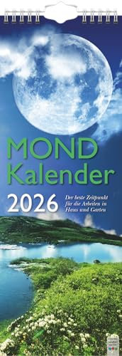 BRUNNEN Mond-Kalender 2026 | 155×428 mm