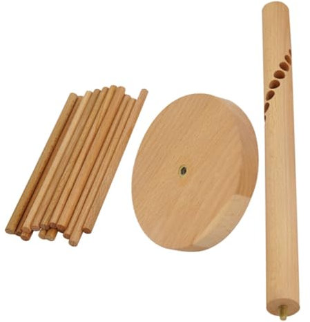 TOPBATHY Noodle Drying Stand Wooden Pasta Rack Spaghetti Hanger Rack Fresh Noodle Dryer for Kitchen