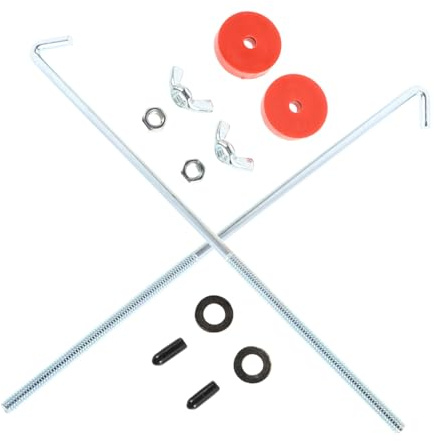 IMIKEYA Kit de Fixation Batterie Voiture Support de Plateau en Métal 10 Pouces Crochet en J Facile à Installer, Précision D'ingénierie, 2 Pièces pour Batterie de Voiture