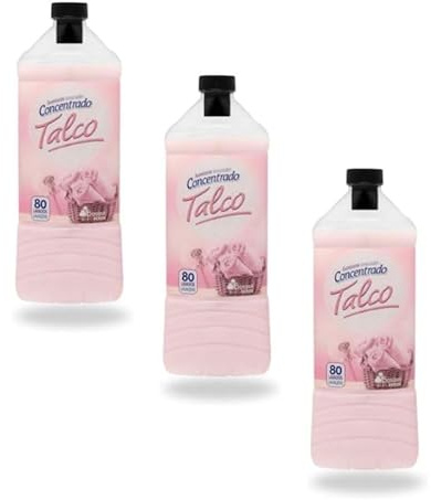 Suavizante ropa Talco Bosque Verde concentrado Botella 80 lavados Pack 3 botellas | total 240 lavados