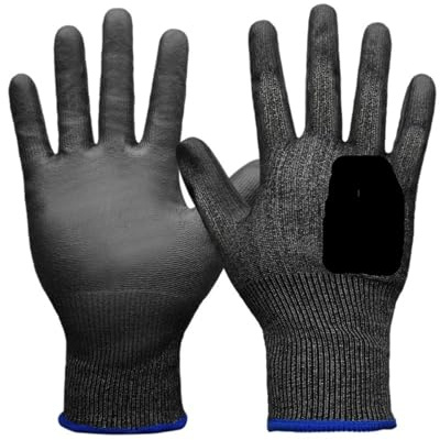 Cleaning Gloves, Work Safety Gloves, Thin PU Palm Coated, Precision Work, Abrasion, Grip 1pair(XXL)