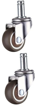 SAFIGLE 4 pièces Lot de Roulettes Caoutchouc Tpe pour Fauteuil de Bureau et Canapé Pivotantes Silencieuses Résistantes Compatibles Sols Durs et Tapis Remplacement Mobilier Ergonomique