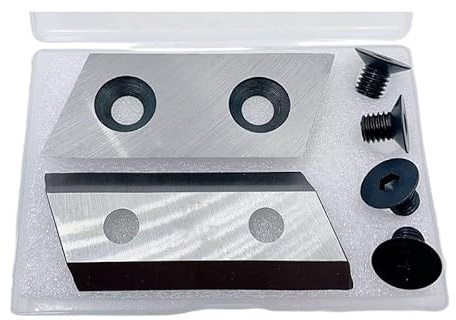 Set di Lame per Biotrituratore con Viti, Lame di Ricambio per Trituratore Legno RSH2400R ES1600 RSH2545B BG-KS 2040 QJ1200SP MCS2001, 1 Paio(0918BladeScrewCombinationSet)