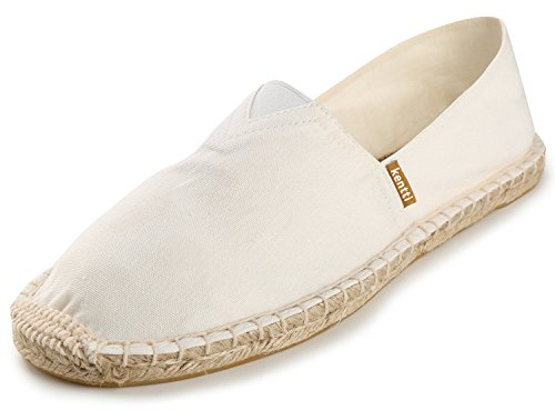Kentti Homme Classique Denim Toile à Enfiler Espadrilles Blanc 41 EU