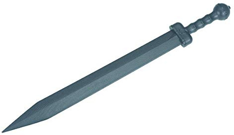 Deluxe Artes Marciales Negro Polipropileno Plástico Gladius Entrenamiento Espada - V4