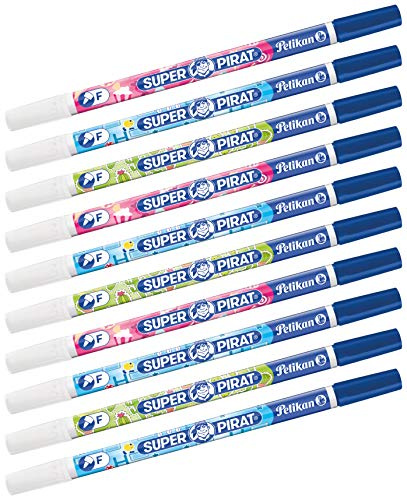 Pelikan 921742 Super Pirat - Borrador de tinta (fino), grosor de trazo F (fino), 2 unidades (5)
