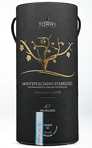 Vino rosso Bag In Tube Montepulciano d'Abruzzo DOC Invecchiato in botte Biologico 3 Litri
