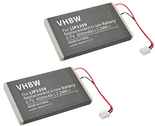 vhbw Batería Recargable Compatible con Sony Dualshock 3, CECHZC2E, Sixaxis Mando (600 mAh, 3,7 V, Li-Ion)