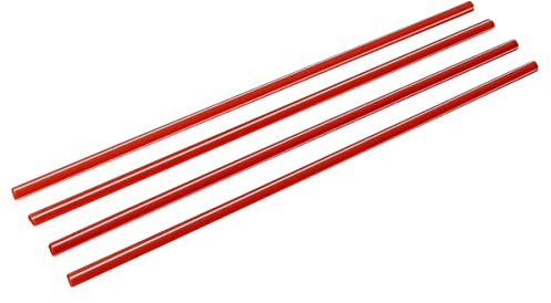 Mehrweg Trinkhalme rot/weiß gestreift