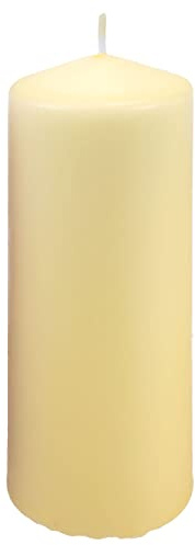 VFM - Scented Pillar Candle (15cm Tall), Candles Gifts for Women, Home Décor, Fragrant Wax Candles (Vanilla Cream)