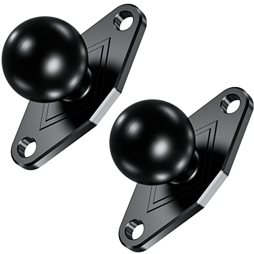 BRCOVAN 2St, Aluminiumlegierung Diamant-Montagebasis mit 1 Zoll TPU Kugel | Kompatibel mit RAM Mounts B Größe 1 Zoll Kugel Doppelsockelarm