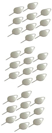 Uonlytech 300pezzi Eject Pin Inossidabile per Rimozione Schede Sim Utensile Pratico e Portatile per Smartphone per Appendere