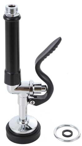 TABODD Pre-Rinse Hose Connection Spray Head, Handheld Multifunction Spray Valve High Pressure Dishwasher Accessories Chrome Finshed, Pull Down Sprayer