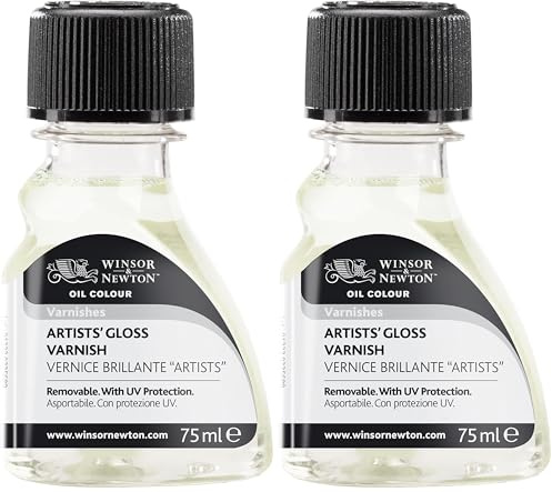 Winsor & Newton 75ml Artists' Gloss Varnish 3021732 (Pack of 2)