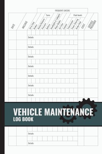 Vehicle Maintenance Log Book: Car Service & Repair Journal