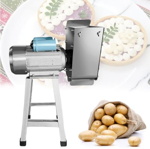 JOSBY 100-200 kg/h Schiacciapatate, Schiacciapatate Elettrico 1100W, Mola per schiacciapatate in Acciaio Inossidabile, Pressa per Patate Commerciale, Liscio Delicato e Buon Gusto e Risparmio di Tempo