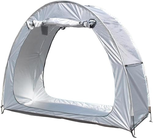 VUIKLCty Bike Cover Bike Tent Outdoor Patchable Motorcycle Tent Patio Furniture Bicycle Motorcycle Motorcycle Tent Garage(Silver)