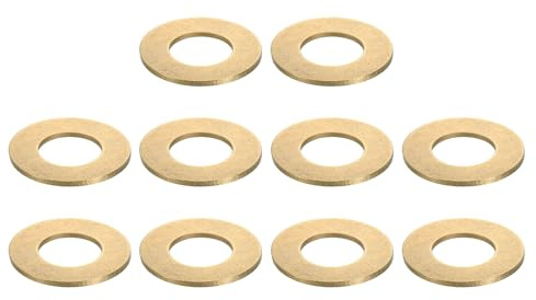 QUARKZMAN 10pz Rondelle Piane in Ottone Guarnizioni di Tenuta M14x28x1.5mm | in Ottone, Anelli Piani, per Viti Bulloni Riparazione Macchinari, Costruzioni Esterne
