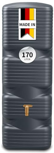 4rain QUADRO väggtank 170 liter, grafitgrå