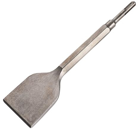 FIXOSHEE Scalpello Piegato per Rimozione Piastrelle in Acciaio Cromo Argento Resistente alla Ruggine Funzionamento Semplice per Martello D'impatto e Muro in Pietra