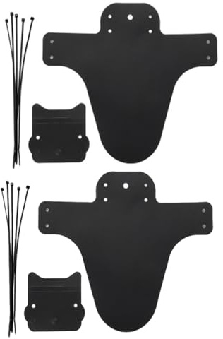 AMSLSIU Set parafango per bicicletta da montagna Parafanghi anteriori/posteriori Parafanghi resistenti all'usura Protezione per ciclismo su strada