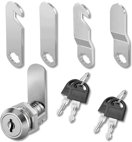 YUNTRUN Cabinet Locks, 16mm Locker Locks, Cam Barrel Lock for Post Box Letterbox Mailbox Drawer Cupboard Locker (2 Keys)