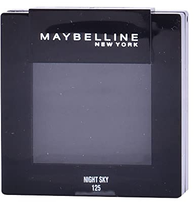 Maybelline New York Blau-Schwarzer Lidschatten mit samtigem Finish, Für farbintensives Augen Make-up, Color Sensational Mono Eyeshadow, Nr. 125 Night Sky, 1 x 2g