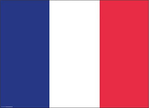 Tischsets | Platzsets aus Premium Papier - Frankreich Flagge - 10 Stück - hochwertige Tischdekoration 44 x 32 cm ideale Dekoration für französischen Partys oder Mottoabende