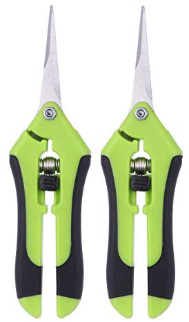 OUNONA Forbici Potatura, Forbici Giardinaggio Ergonomiche, Cesoie Potatura, Forbici Idroponiche Multiuso, Cesoie Giardinaggio Per Piante, Forbici Per Potatura, Forbice potatura