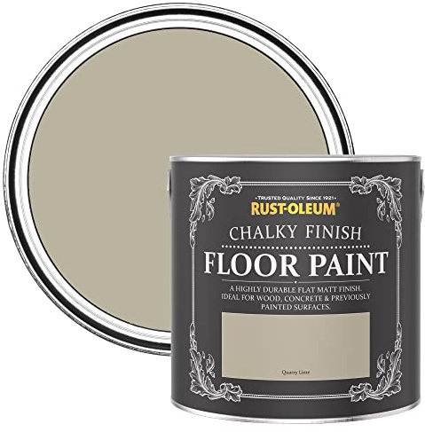 Rust-Oleum White Scratch-Proof Floor Paint in Matt Finish - Quarry Lime 2.5L