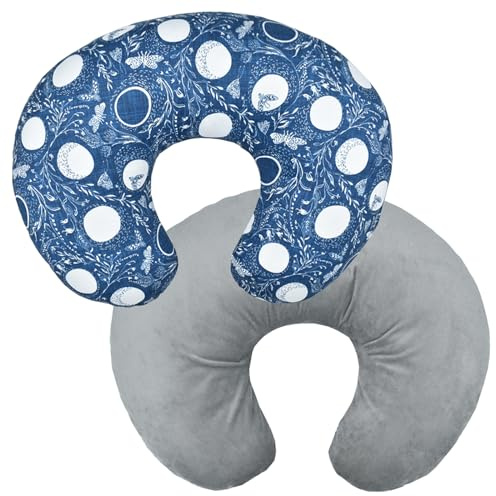 Winmany - Avtagbart babykuddfodral för amning, söt design för pojkar och flickor
