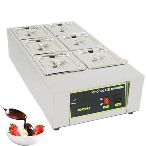 FUYAO Chocolate Melting Pot Professional Chocolate Tempering Machine Commercial Electric Chocolate Melting Heater Digital Control, Melts 8kg of chocolate, 1000W