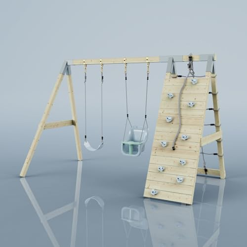 PolarPlay Klettergerüst Kuckuck aus Holz in Blau