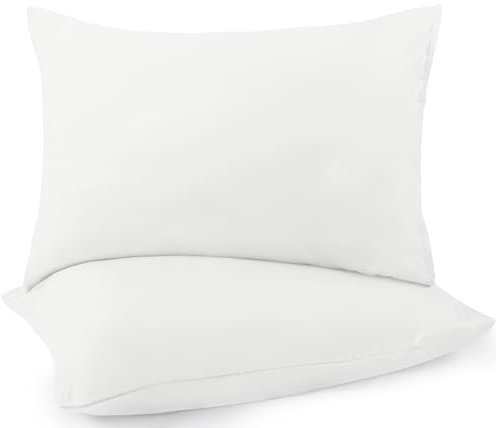 Utopia Bedding - Pillow Cases 2 Pack - Standard Size 50 x 75 cm - 100% Brushed Microfiber Pillowcases with Envelope Closure - Wrinkle, Fade, Stain Resistant Pillow Cases - White