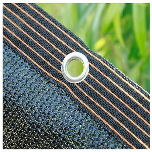 Telo Ombreggiante 3x4 Occhiellato Traspirante Vela Ombreggiante Rettangolare Tessuto Ombreggiante Traforato Oscurante 90% Anti-UV Antistrappo Giardino Pergola Rete Protezione Solare,black-2x4m