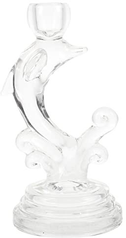 MUSISALY Glas Kerzenständer Moderne Tischleuchter Kerzenhalter Hoher Kerzenständer Filigraner Glaskerzenständer Party Kerzenhalter Glaskerzenhalter