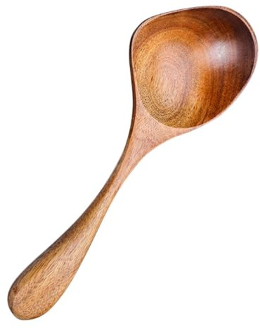 MAGICLULU Cuchara Sopera De Madera Cuchara Para Salsa Para Servir Comida De Cocina Ollas Calientes