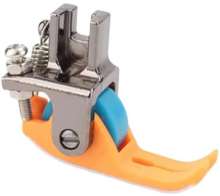 MUMQAQ Magnetic Seam Guide for Sewing Machine,Roller Sewing Presser Foot Rubber Wheel Small Light Sew Foot Stitching Leather Fabric for Most Industrial Sewing Machine