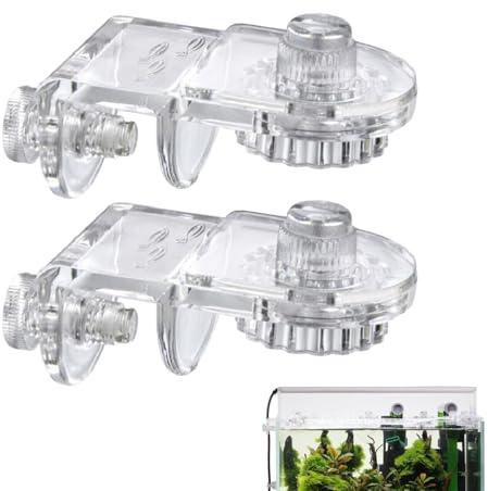 Randless -Aquarium -Deckelklammern - 2pcs Acrylaquarium -Deckelklammern Klemmen - Fischtank -Deckel -Deckel -Deckel -Hubhalter, innovativer Ansatz Randloses Aquariumzubehör