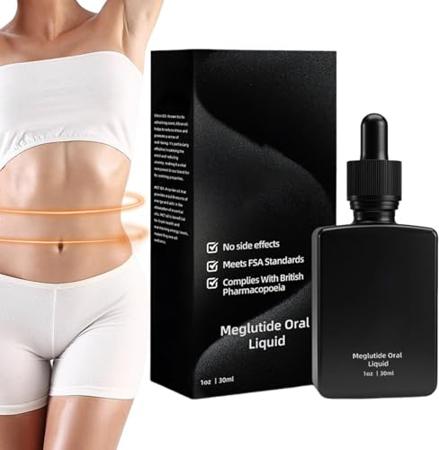 Gouttes de Complexe Peptidique Végétal Naturel, 30ml Liquide Buvable de Méglutide, Solution Buvable pour Favoriser la Combustion des Graisses Tenaces, Complément de Soin Corporel Doux, pour Adultes