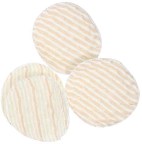 MOTHNUR Reusable Breast Pads for Women Washable Bamboo Fiber Breastfeeding Pads High Absorbency Thickened Cotton Feeding Cushions 4pcs Set Suitable for Nursing Mothers