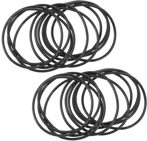GARVALON 50 pezzi Braccialetti in Silicone Elastici Nero Fasce Polso Jelly Leggere e Resistenti Accessori Te per Bambine e Ragazze per Attività Outdoor e Party