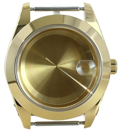 1 st klockfodral Litet 39 mm armband Safir delar for Miyota8215 Movement Explorer(Gold 51)