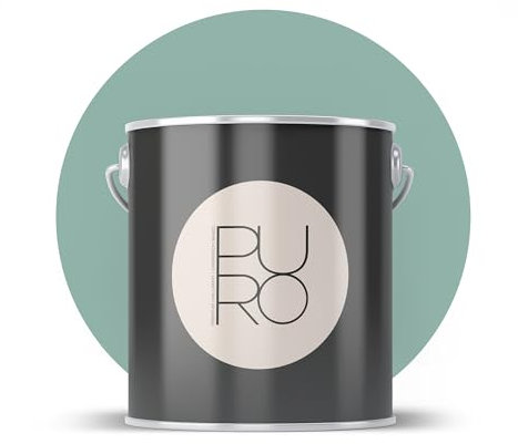 Livingwalls PURO Premium Wandfarbe c4002 - Malerfarbe für Wohnräume und Arbeitszimmer mit sehr hoher Deckkraft - matte hochwertige in Grün - 5l