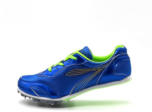 SerendipitousWhisper Leichtathletik Spike Schuhe,Athletik Spike Schuhe,Weitsprung-Leichtathletikschuhe,Track Spike Schuhe,Unisex,Atmungsaktive Leichte rutschfeste Laufschuhe Für Herren,Damen
