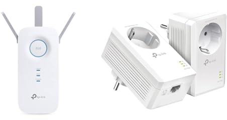 TP-Link RE550 WLAN Verstärker Repeater AC1900 & Powerline Adapter Set TL-PA7017P KIT