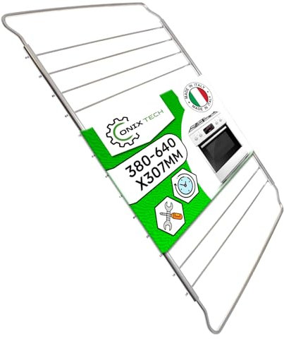 ONIX TECH Regolabile Griglia Forno Universale 380/640 x 307 mm - Made in Italy - Garanzia di 5 Anni